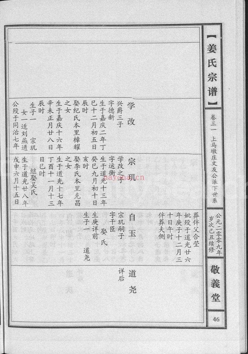 姜氏宗谱族谱（犹他州藏湖南省）共61册