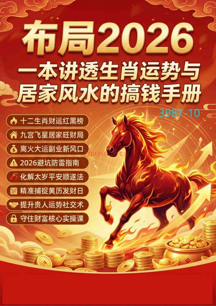 《布局2026·一本讲透生肖运势与居家风水的搞钱手册》10