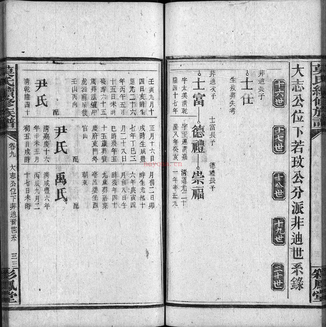莫氏宗谱族谱（犹他州藏湖南省）共54册