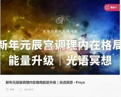 《新年元辰宫调理内在格局能量升级｜阿卡西光语冥想》视频课2集