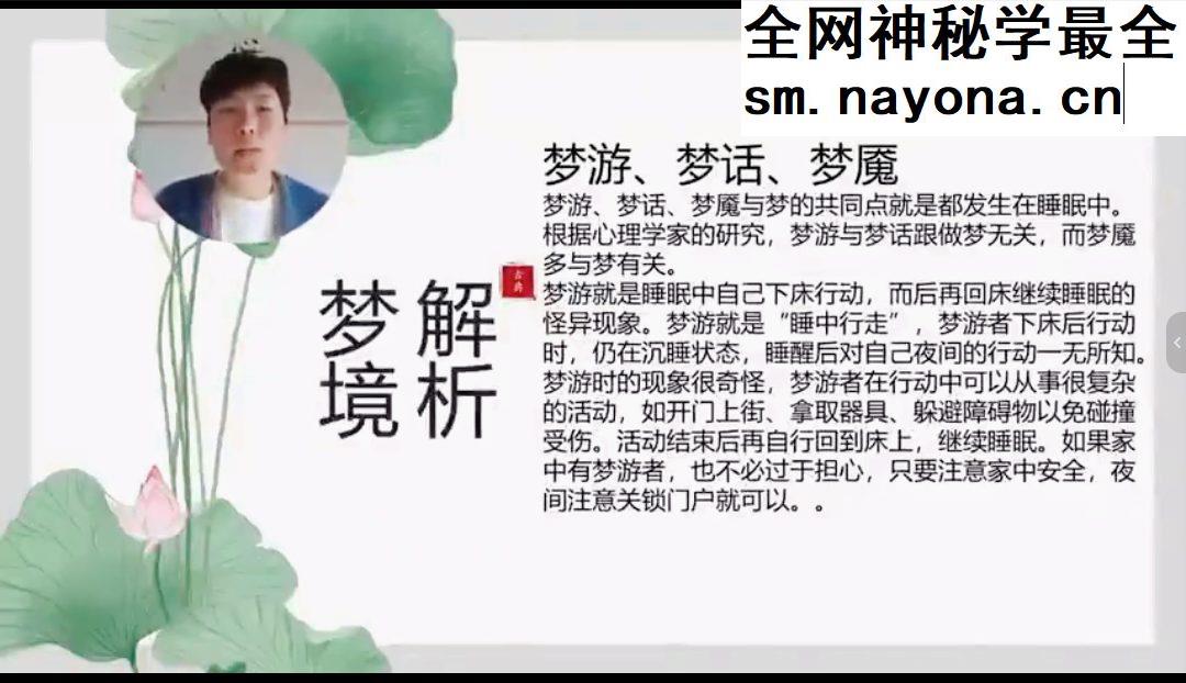 【如是禅说讲堂】梦境解析30集