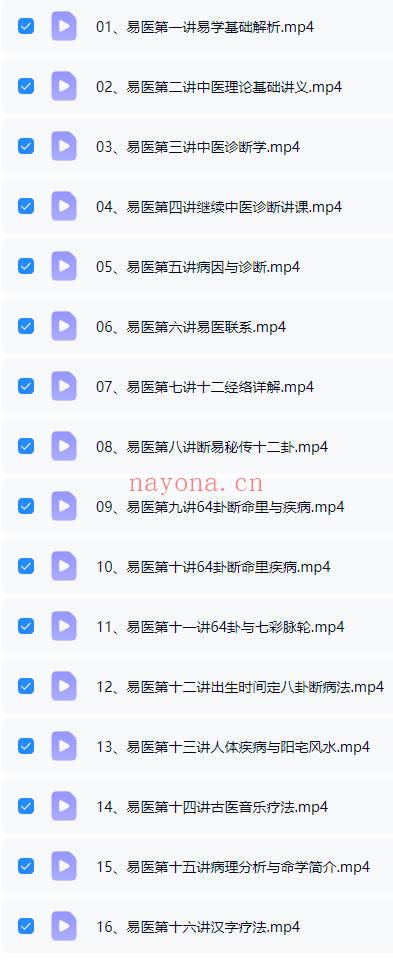 李佩袀（妙善）《禅意文化易医课程》视频16集