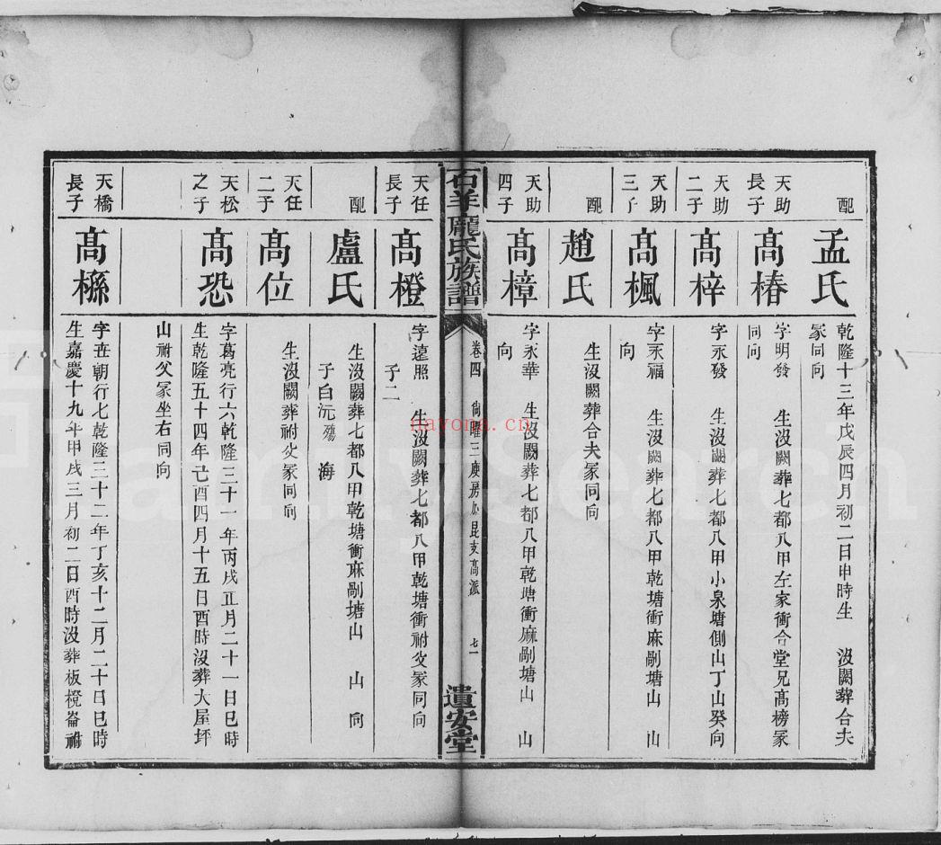 庞氏宗谱族谱（犹他州藏湖南省）2册
