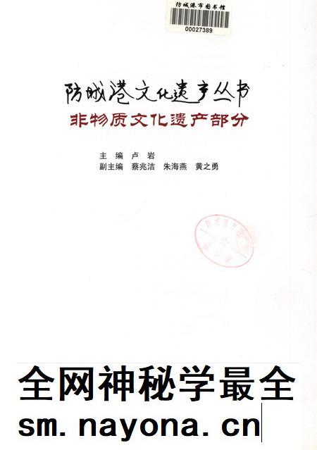 防城港文化遗产从书.非物质文化遗产部分.pdf电子版_广西壮族自治区志插图4