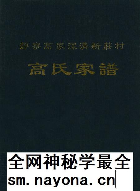 高氏家谱（静宁高家深沟新庄村）.pdf电子版_甘肃省志插图