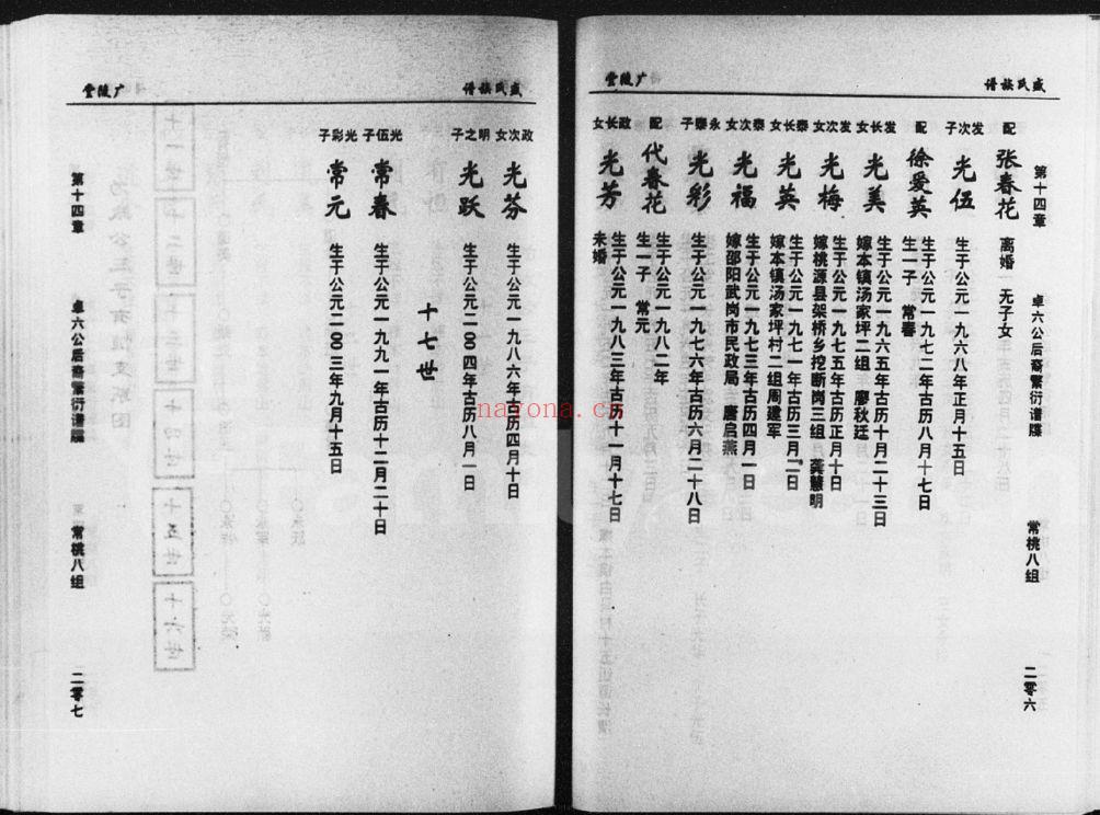 盛氏宗谱族谱（犹他州藏湖南省）共17册