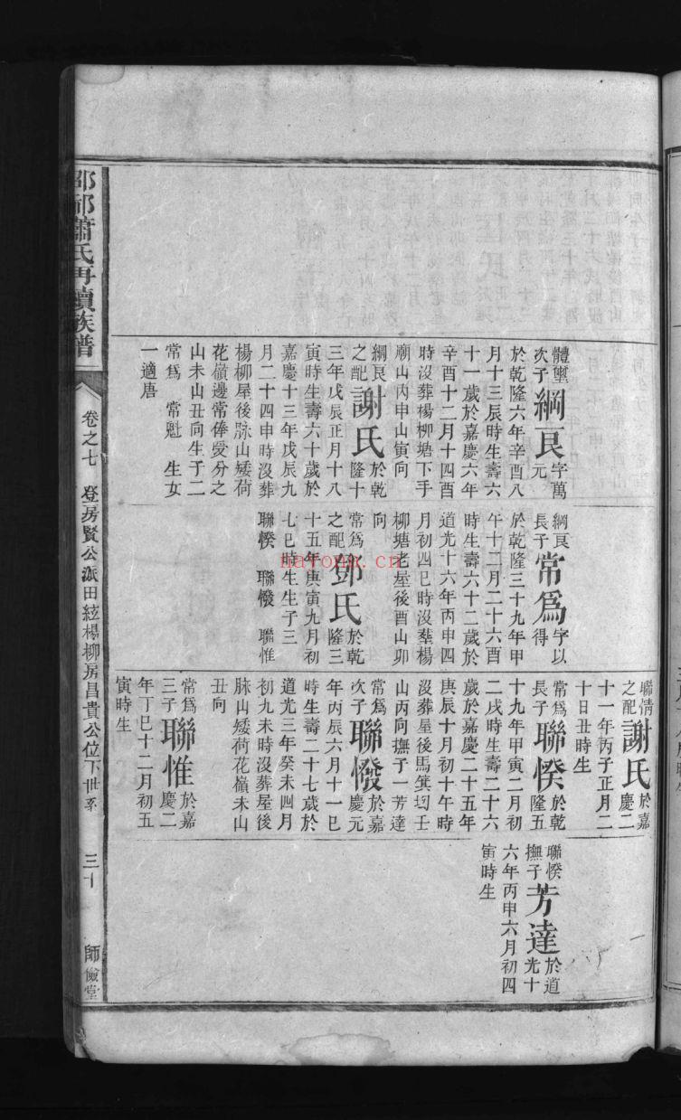 祁氏宗谱族谱（犹他州藏湖南省）共8册