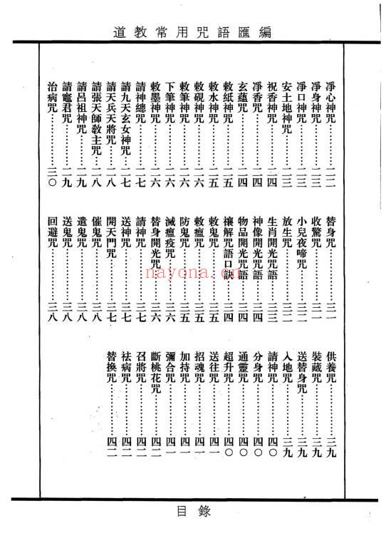 《道教常用咒语汇编+怎样画符+民间化解法术》178页.PDF电子版
