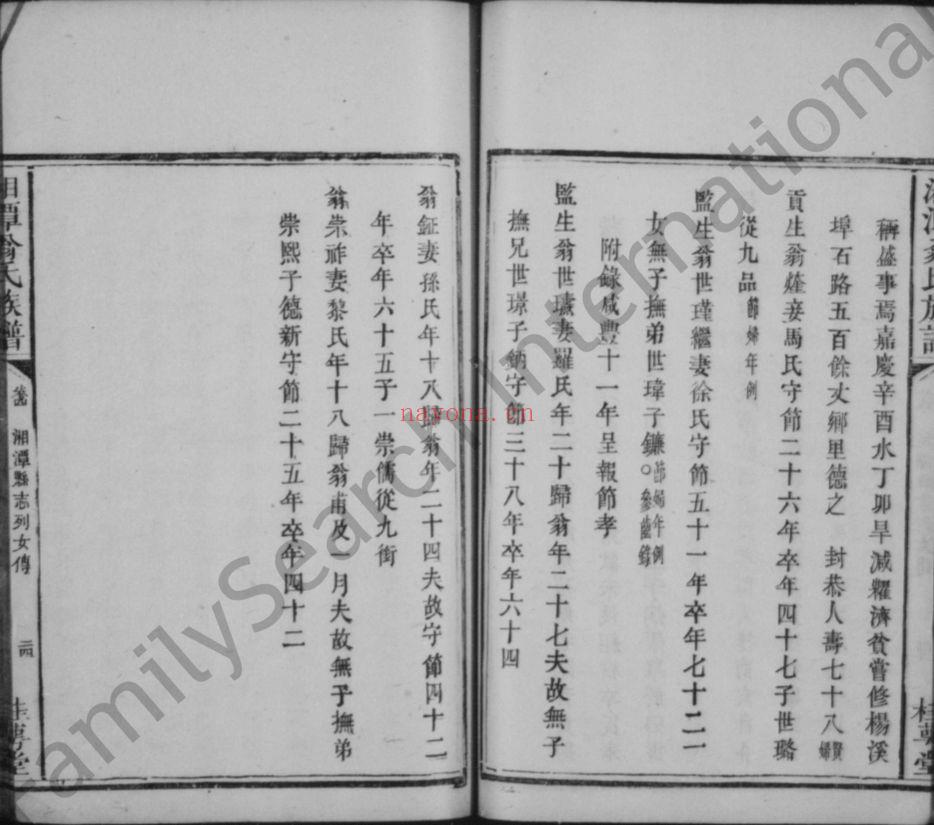 翁氏宗谱族谱（犹他州藏湖南省）共4册