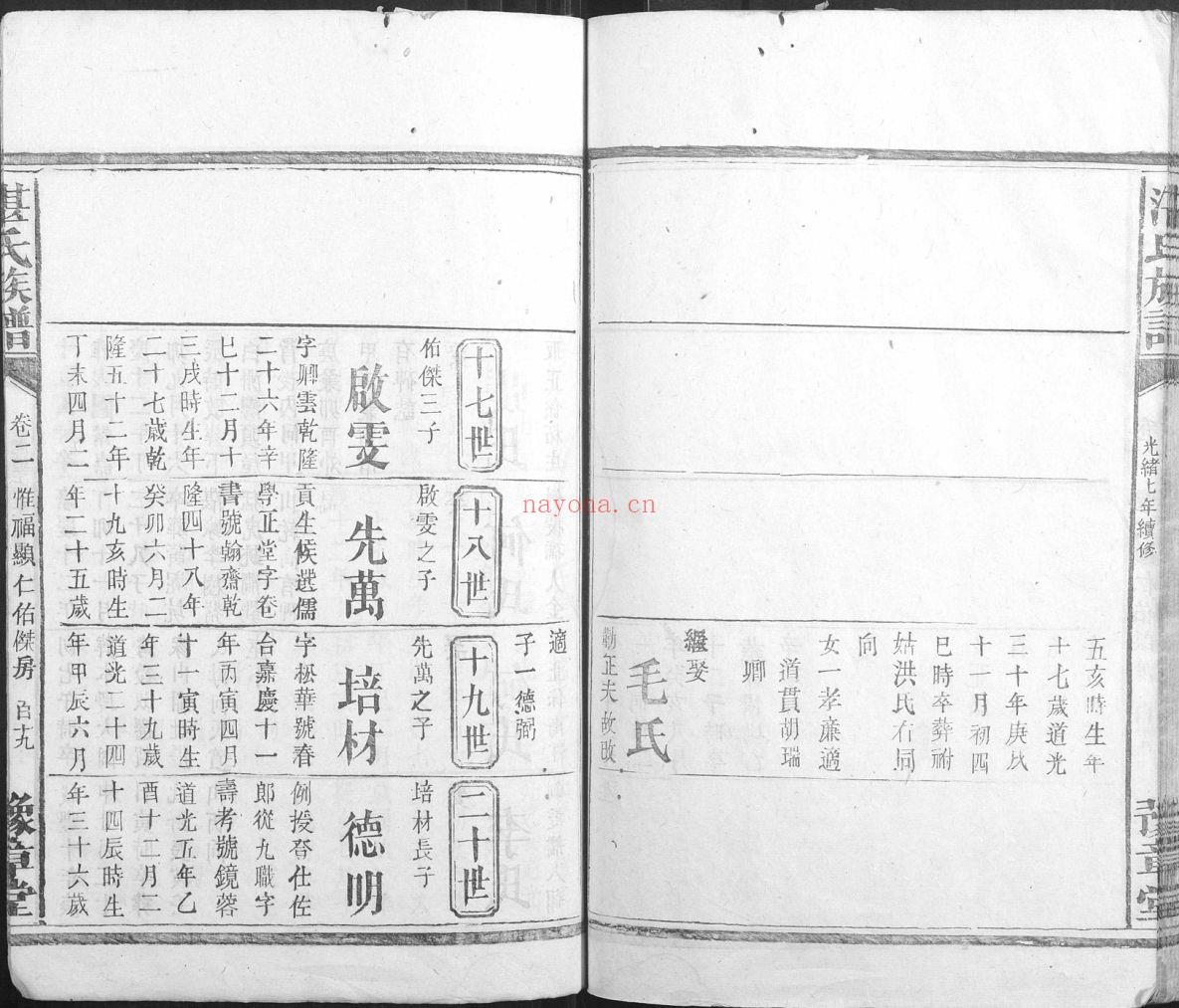 湛氏宗谱族谱（犹他州藏湖南省）共7册