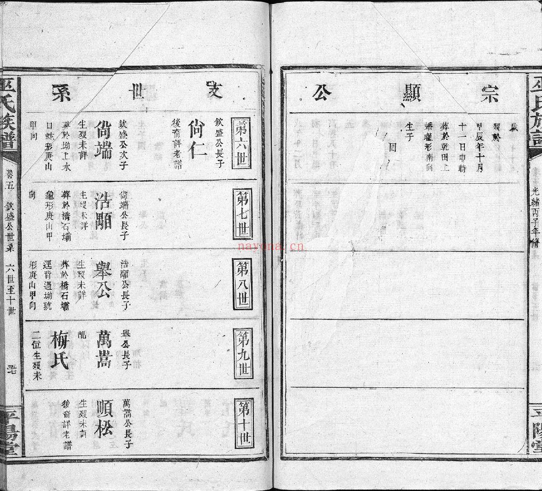 巫氏宗谱族谱(犹他州藏湖南省)共16册