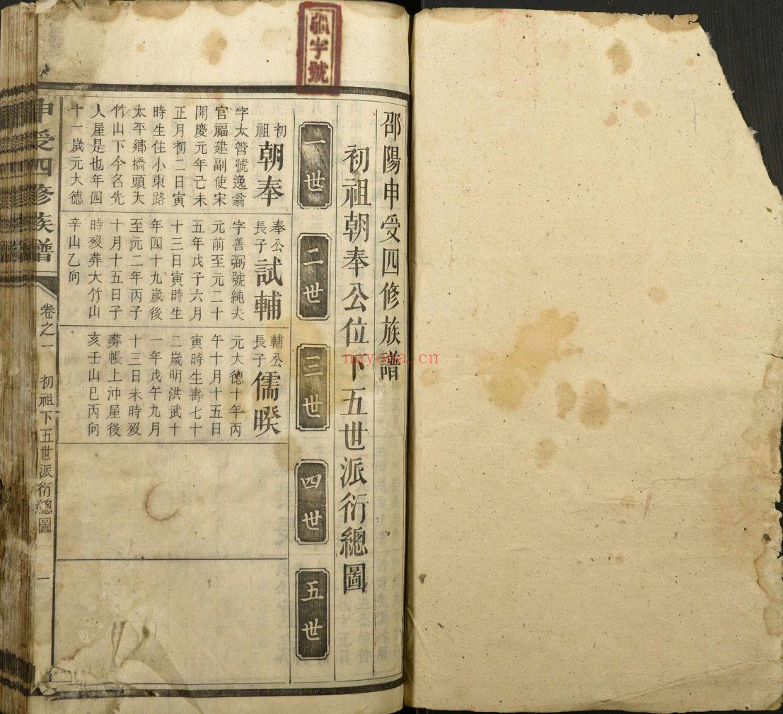 申受四修族谱（犹他州藏湖南省）共27册