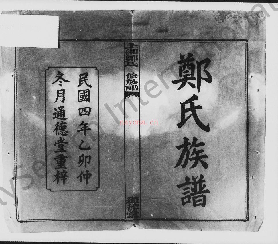 郑氏宗谱族谱（犹他州藏湖南省）共267册