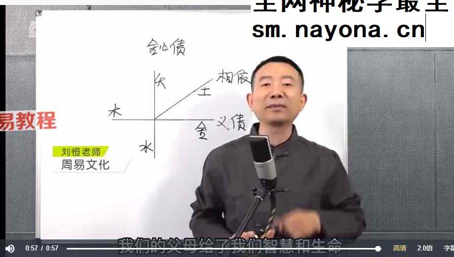 刘恒《易经解读民间老话》666集视频