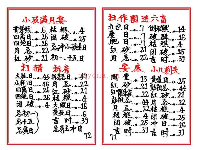 《高级择日通书总册》彩版40双页.PDF电子版