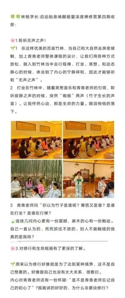 青青老师《通中脉实证秘法初阶-启动胎息、小周天密训营》视频课37集