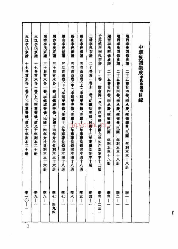 C0146_中华族谱集成 李氏谱卷 第一七册.pdf[地方藏谱] - 家谱