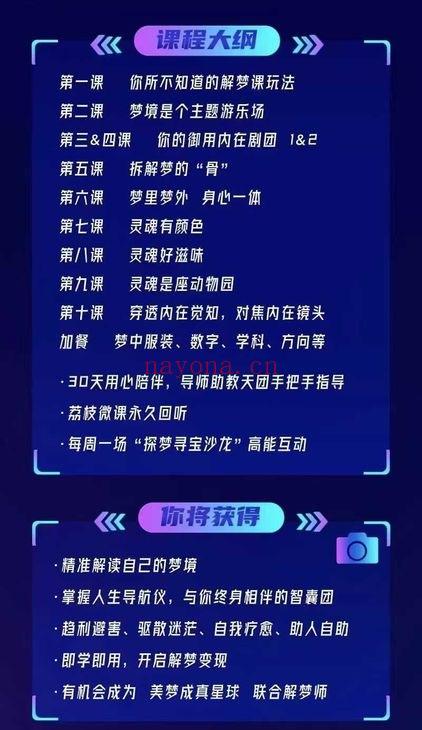 嘉旎《精准解梦 训练营》视频课12集