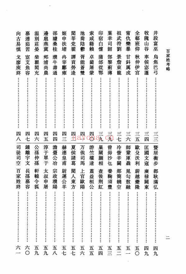 C0538_姓氏研究_百家姓考略[清]王相撰_黄曙辉点校_华东师范大学出版社2010.pdf[地方藏谱] - 家谱