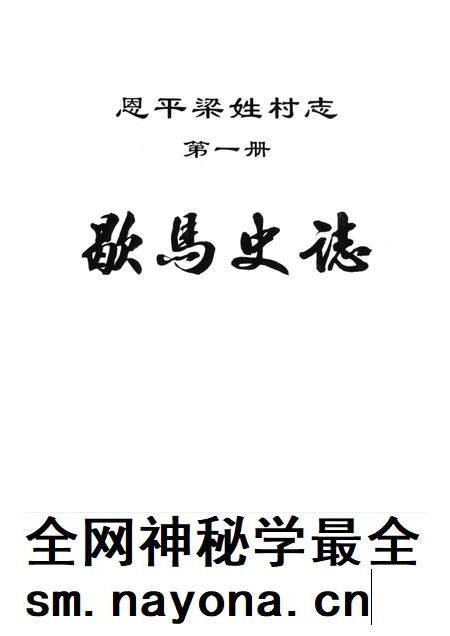 恩平梁姓村志 第1册 歇马史志.pdf电子版_广东省志插图1 恩平梁姓村志 第1册 歇马史志.pdf电子版_广东省志插图1