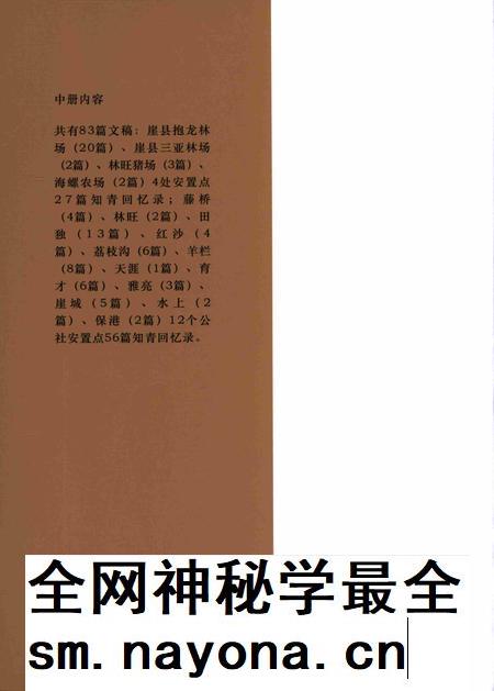 崖县知青史料专辑.中册.pdf电子版_海南省志插图1 崖县知青史料专辑.中册.pdf电子版_海南省志插图1