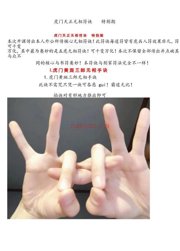 松韵道人《虎门天正法》1-18期法本合集189页.PDF电子版