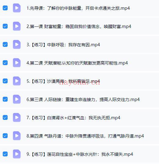 詹唐宁《中脉禅定｜28天冥想全通班》视频18集