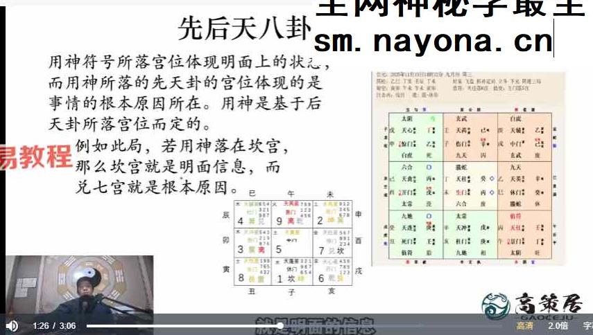 高策天地奇门六甲课程视频74集