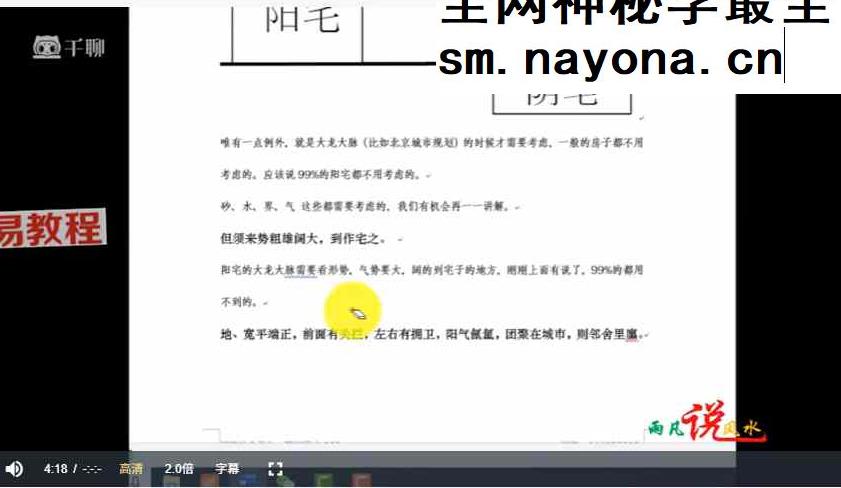 雨凡~《宅法举隅》 白话图文演示译解视频18集