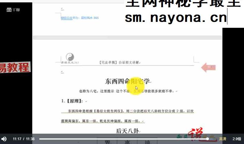 雨凡~《宅法举隅》 白话图文演示译解视频18集