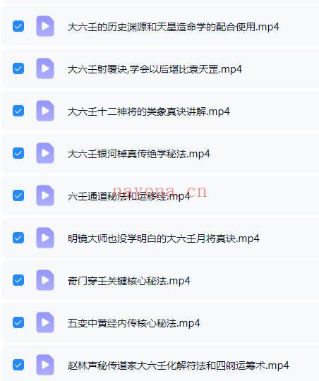 六壬泰斗林莞婷《高级弟子班大六壬绝学秘法流出》视频9集