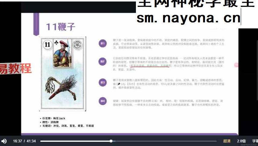 橘子 雷诺曼全阶课视频19集