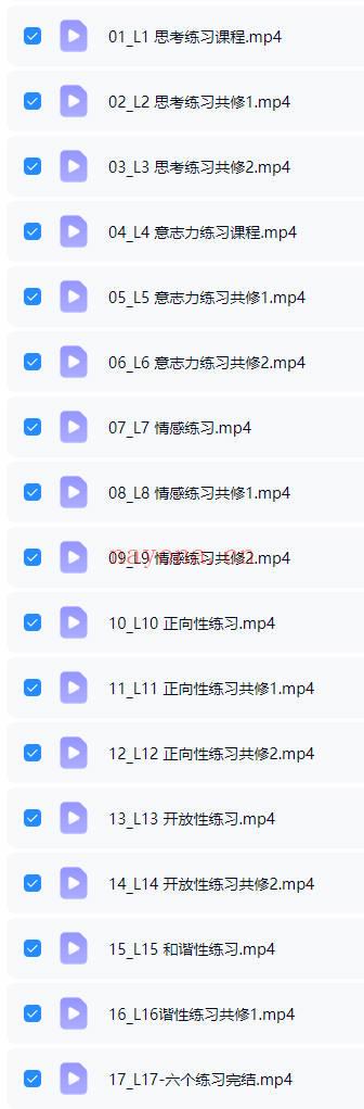 星星学堂姚珺 灵性基础课《六个练习共修》视频17集