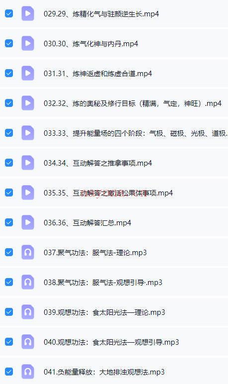 伏泓霖（网名伏羲后人)《能量的奥秘（修行进阶）》40集视频+音频