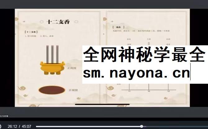 羿卓观香视频课程