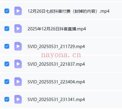 南派七叔《2025年12月26日直播》6集视频