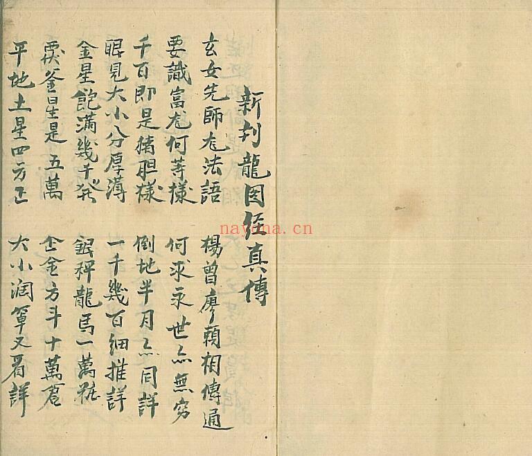 风水古籍《新刊龙图经真传》55页双页版 国学古籍 第1张
