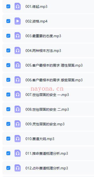 《术数从业指导班》视频课+音频课 共29节