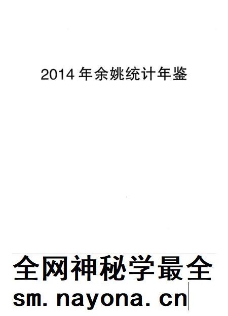 2014年余姚统计年鉴.pdf电子版_浙江省志插图1