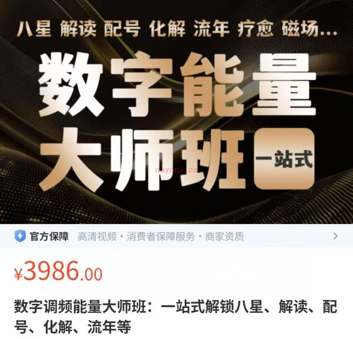 【数字能量】独家数字调频能量大师班