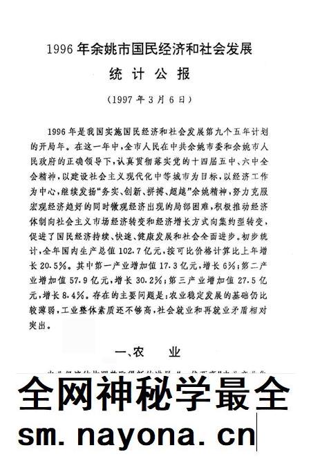 余姚市统计年鉴1996年.pdf电子版_浙江省志插图3 余姚市统计年鉴1996年.pdf电子版_浙江省志插图3