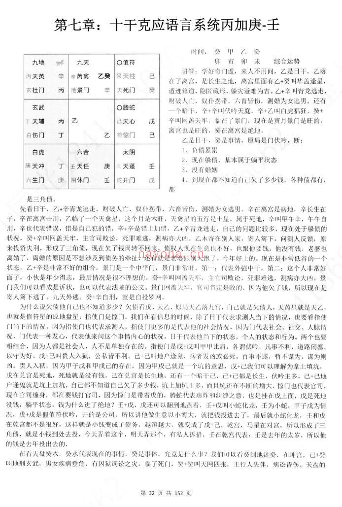 星月辰光《2026时家奇门遁甲密训精华运筹案例全集》152页.PDF电子版