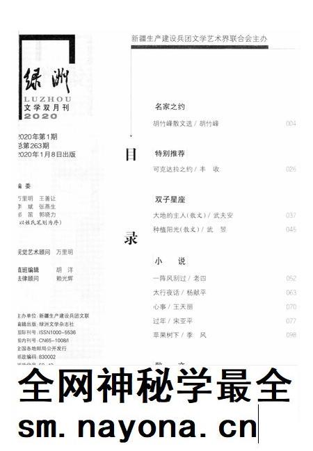新疆绿洲2020年第01期.pdf电子版_新疆维吾尔族自治区志插图3