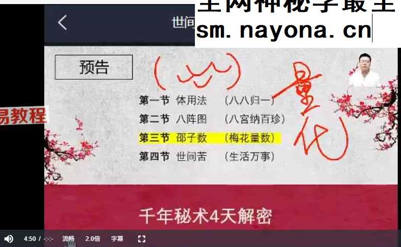 散人邵子神数视频7集+课件pdf
