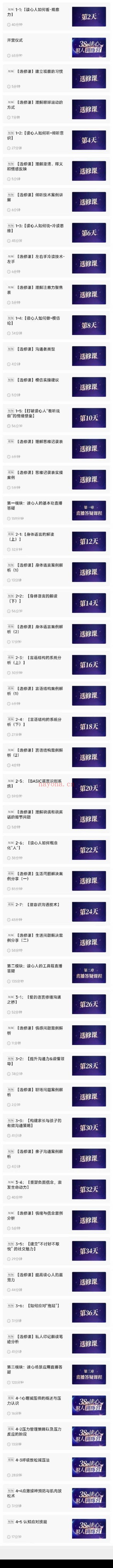 卢文建《38天读心识人训练营 一眼识人 一秒读心》50集视频