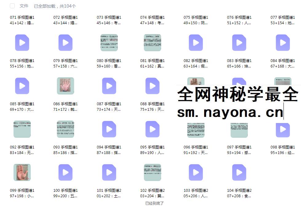 知相知命 手面相图谱 手相图谱222例+面相图谱304例
