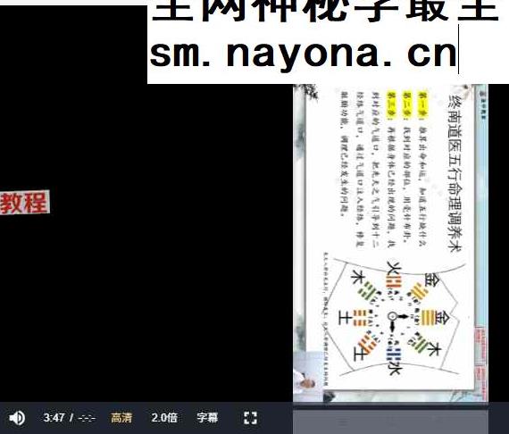 终南道医辅阳通肺术中医视频21集