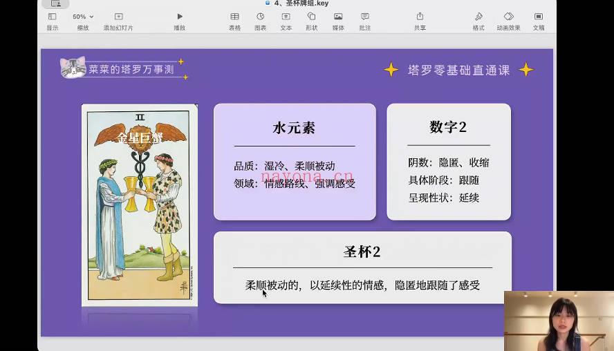 《菜菜的塔罗零基础直通课》27集视频课