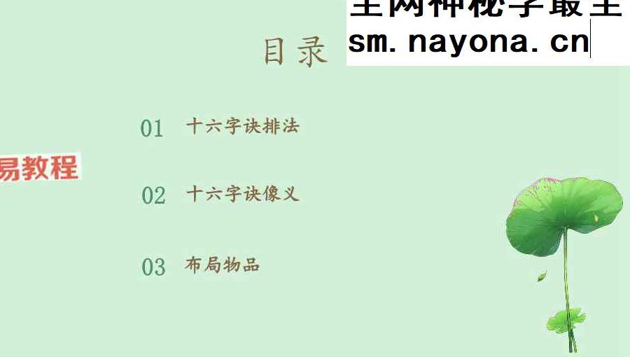 玄女16字决课件pdf