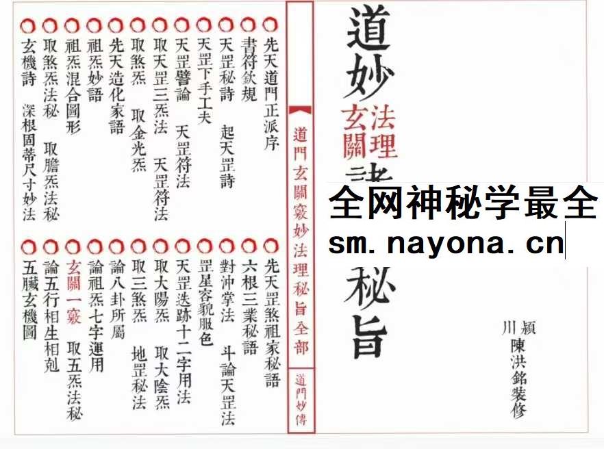 《道妙法理玄关诸窍秘旨》98筒子页